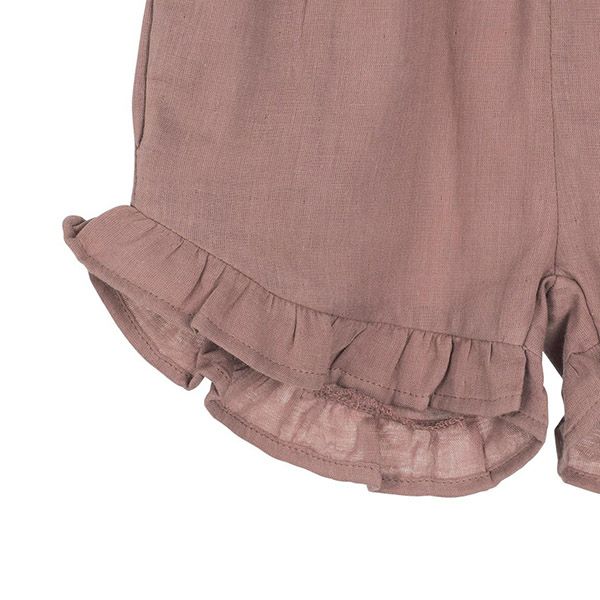 オーガニックコットン キッズダブルガーゼフリルショートパンツ