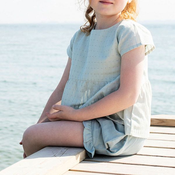 オーガニックコットン キッズダブルガーゼフリルショートパンツ