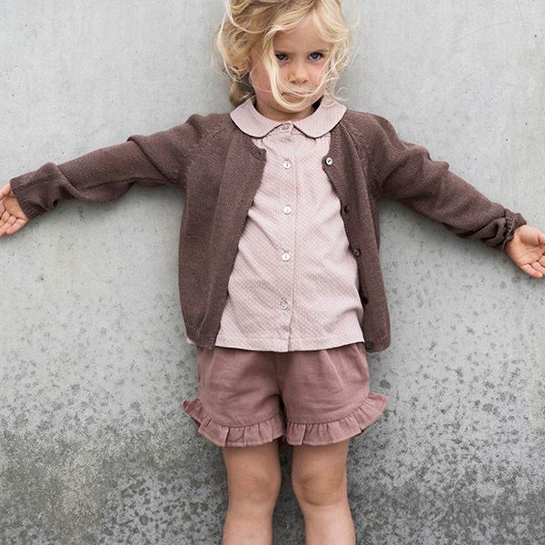 オーガニックコットン キッズダブルガーゼフリルショートパンツ