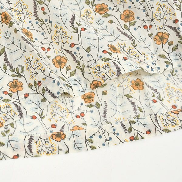 オーガニックコットン キッズノースリーブギャザードレス Print