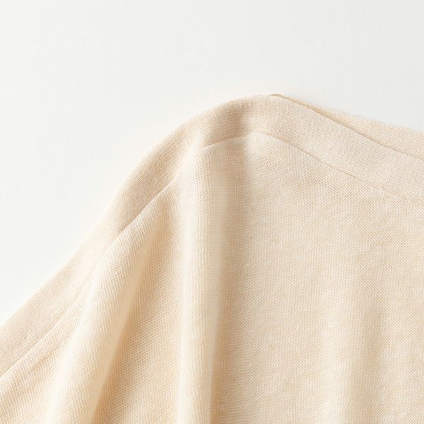 オーガニックコットン&リネン 切替ポンチョ