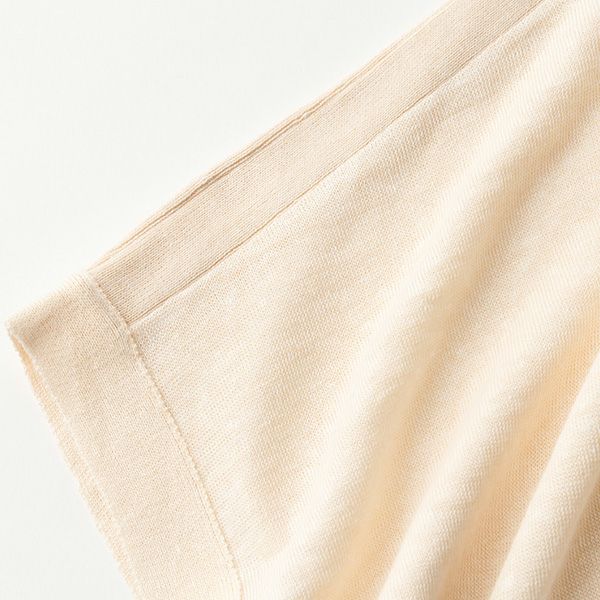 オーガニックコットン&リネン 切替ポンチョ