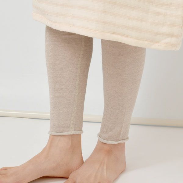 オーガニックコットン&リネン 天竺レギンス