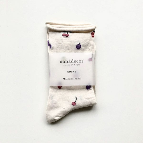 オーガニックコットン フルーツソックス