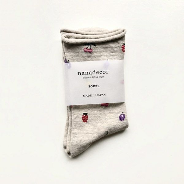 オーガニックコットン フルーツソックス