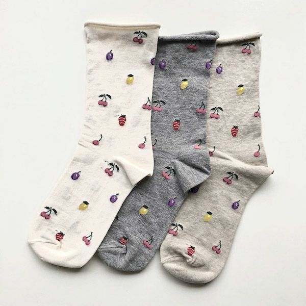 オーガニックコットン フルーツソックス