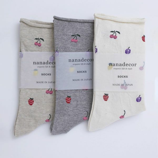 オーガニックコットン フルーツソックス