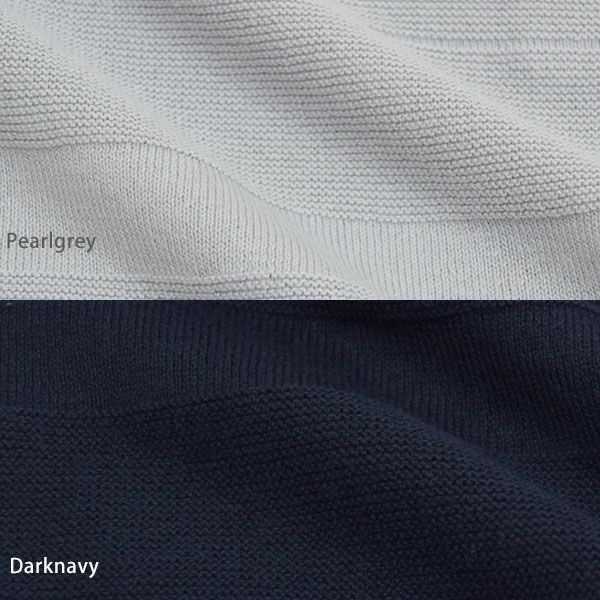 オーガニックコットン ベビー ニットショートロンパース(半袖) AIDAN