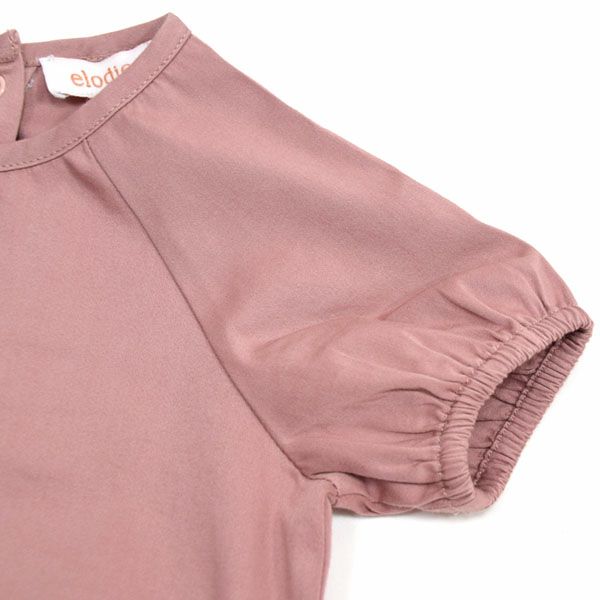 オーガニックコットン ベビー サテンロンパース(半袖) DEVINA
