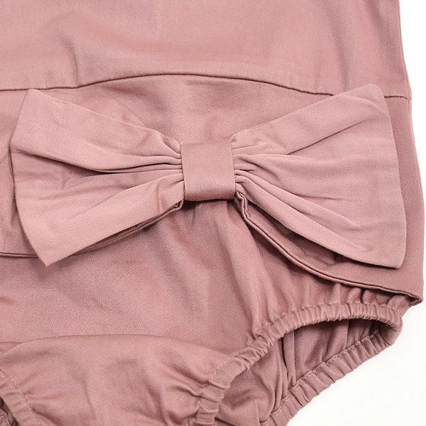 オーガニックコットン ベビー サテンロンパース(半袖) DEVINA