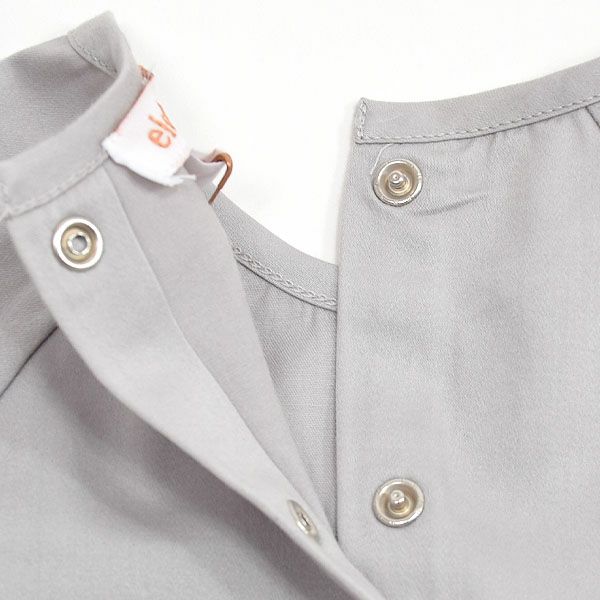 オーガニックコットン ベビー サテンロンパース(半袖) DEVINA