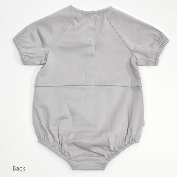 オーガニックコットン ベビー サテンロンパース(半袖) DEVINA