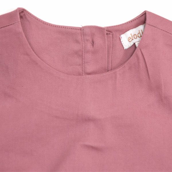 オーガニックコットン ベビー サテンロンパース(半袖) LEAH