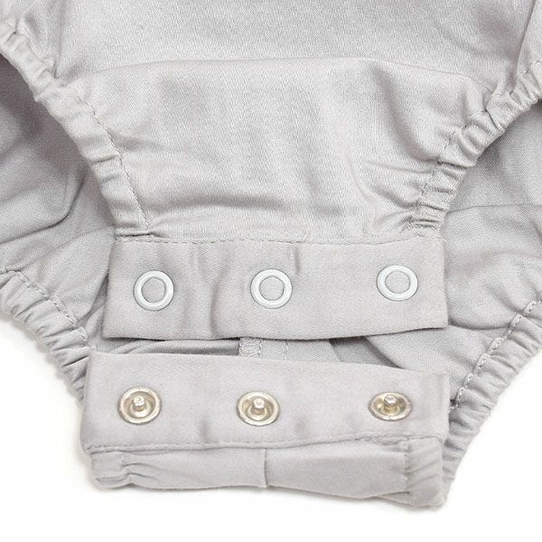 オーガニックコットン ベビー サテンロンパース(半袖) KADISHA