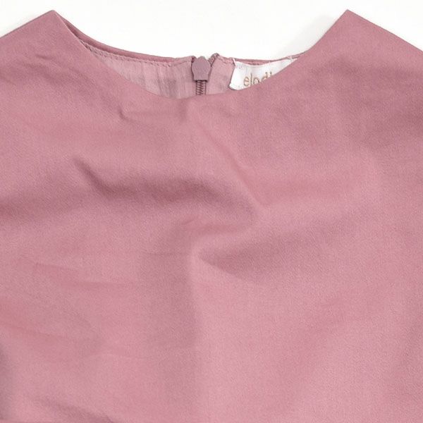 オーガニックコットン ベビー サテンドレス(半袖) LILLIE