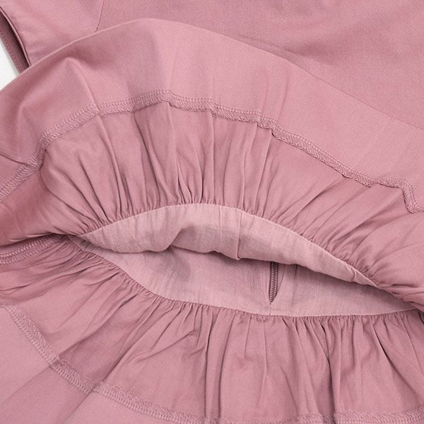 オーガニックコットン ベビー サテンドレス(半袖) LILLIE