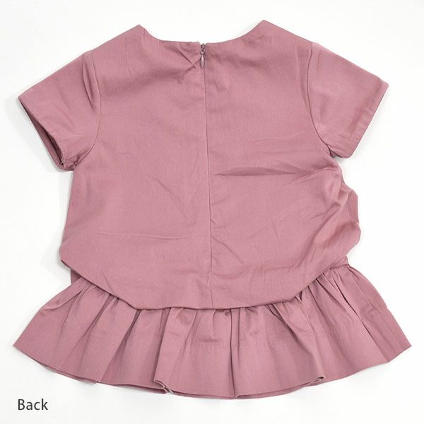 オーガニックコットン ベビー サテンドレス(半袖) LILLIE