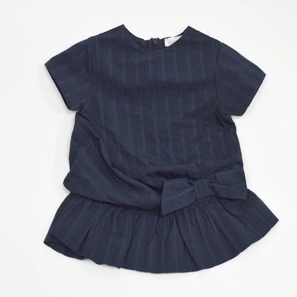 オーガニックコットン ベビー ドビー織りドレス(半袖) LILLIE