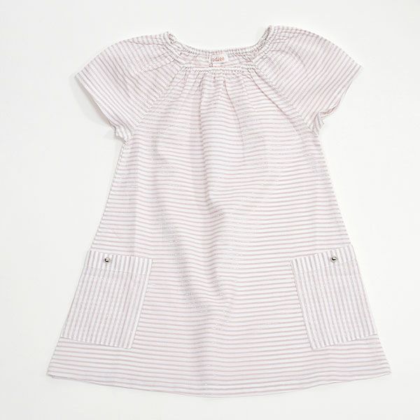 オーガニックコットン ベビー スモッグドレス(半袖)  ELLA