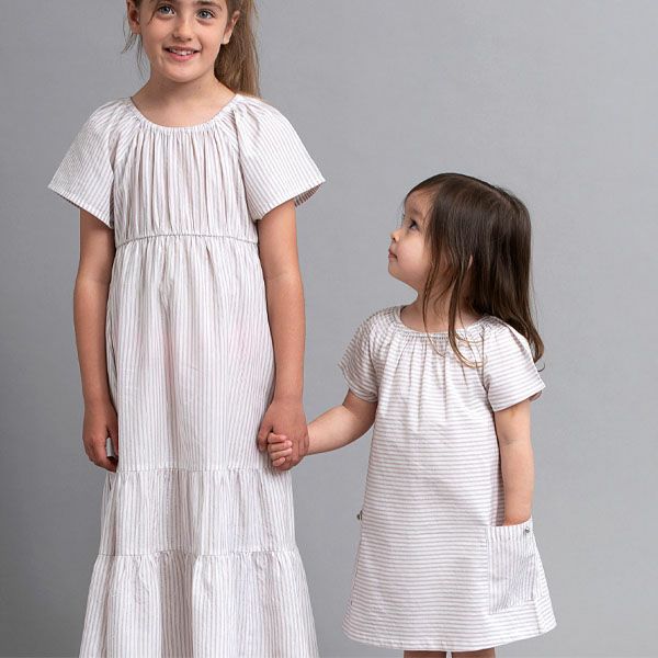 オーガニックコットン ベビー スモッグドレス(半袖)  ELLA