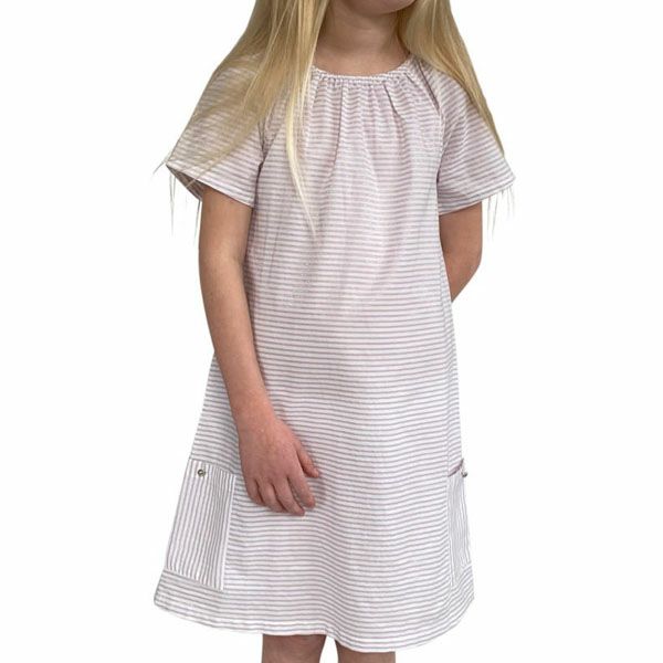 オーガニックコットン ベビー スモッグドレス(半袖)  ELLA