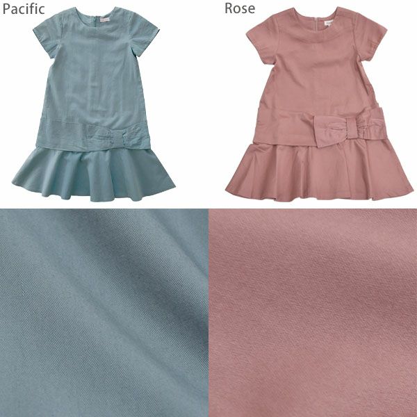 オーガニックコットン キッズ Aラインドレス(半袖) ELLE