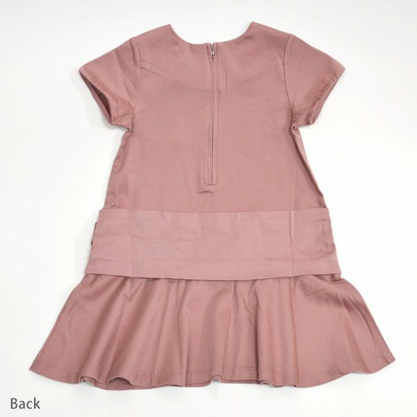 オーガニックコットン キッズ Aラインドレス(半袖) ELLE