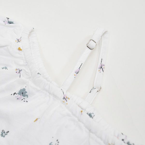 オーガニックコットン キッズ オフショルダードレス フラワー MELODY