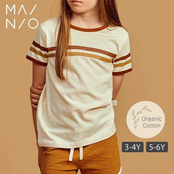 オーガニックコットン キッズTシャツ Stripes(半袖)