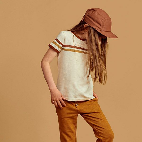 オーガニックコットン キッズTシャツ Stripes(半袖)