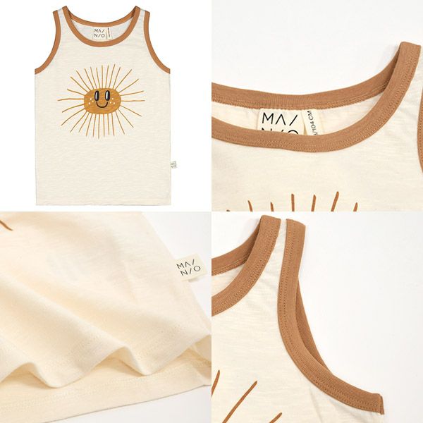 オーガニックコットン キッズノースリーブトップ Sunny