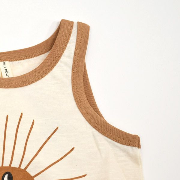 オーガニックコットン キッズノースリーブトップ Sunny