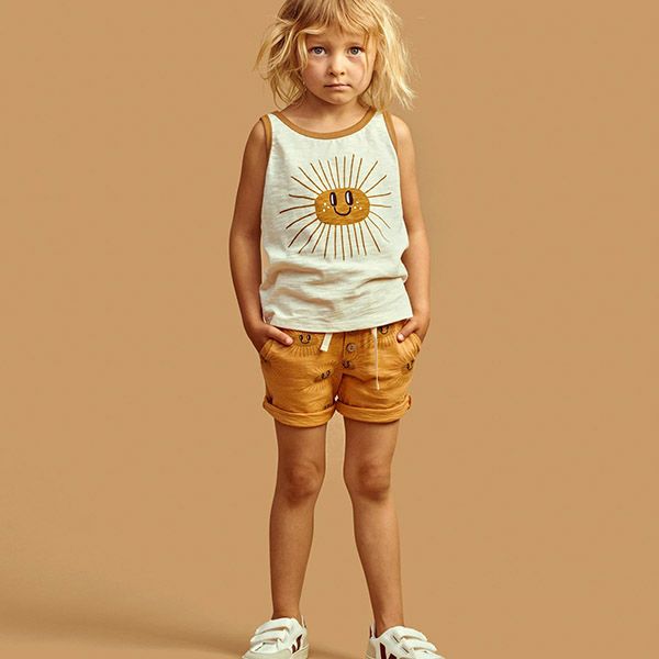 オーガニックコットン キッズノースリーブトップ Sunny