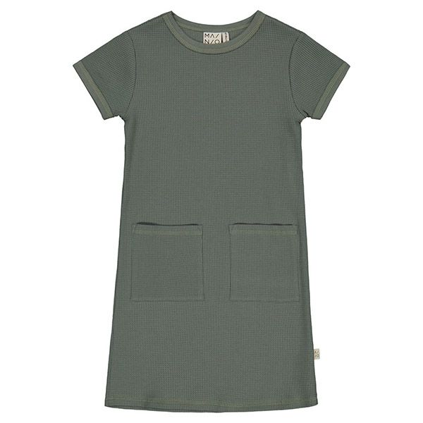 オーガニックコットン キッズワッフルワンピース(半袖)