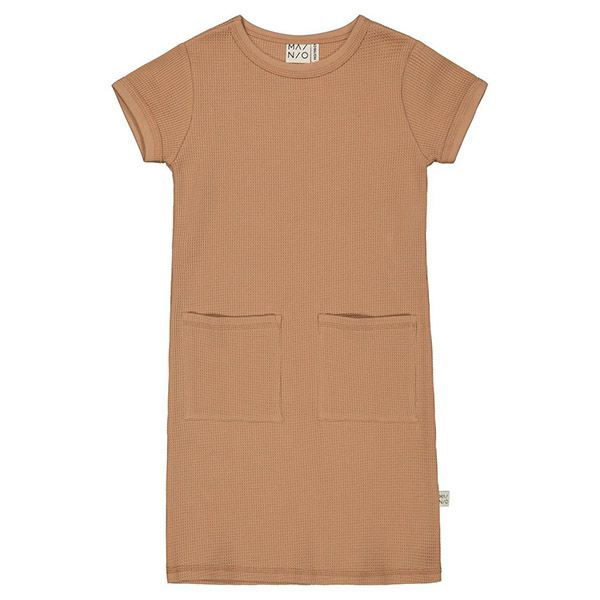 オーガニックコットン キッズワッフルワンピース(半袖)