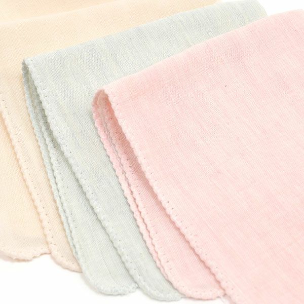 オーガニックコットン ボタニカルダイ ガーゼハンカチ 5枚セット