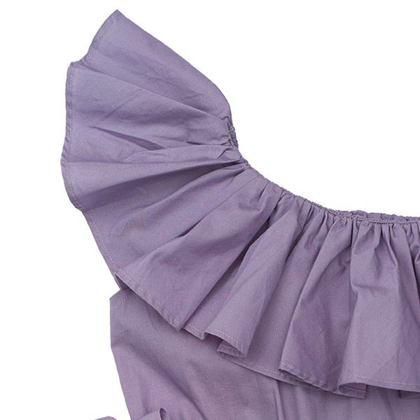 オーガニックコットン キッズオフショルダージャンプスーツ Isla