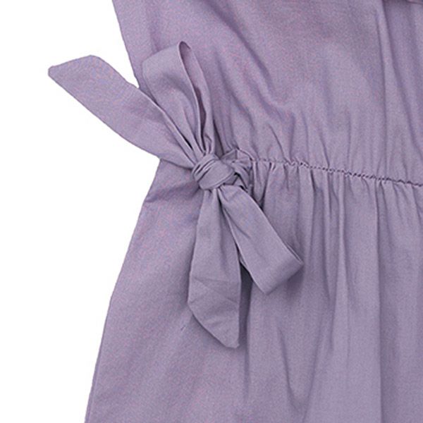 オーガニックコットン キッズオフショルダージャンプスーツ Isla