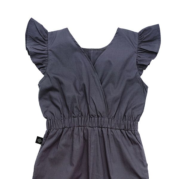 オーガニックコットン キッズフリル袖ジャンプスーツ Mia