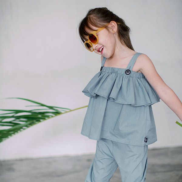 オーガニックコットン キッズ2wayトップスカート Amelie
