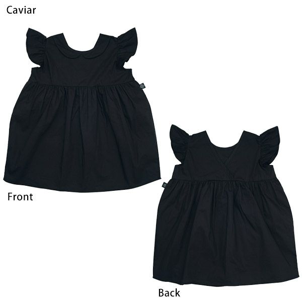 オーガニックコットン キッズフリル袖ドレス Aria