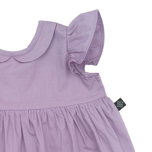 オーガニックコットン キッズフリル袖ドレス Aria