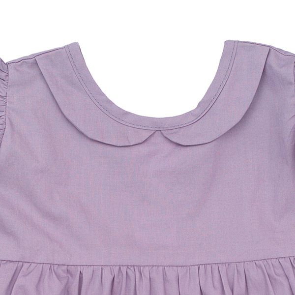 オーガニックコットン キッズフリル袖ドレス Aria