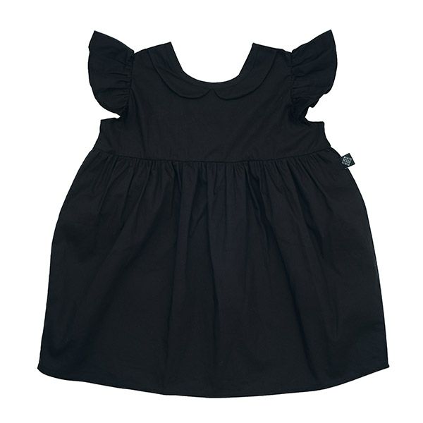 オーガニックコットン キッズフリル袖ドレス Aria