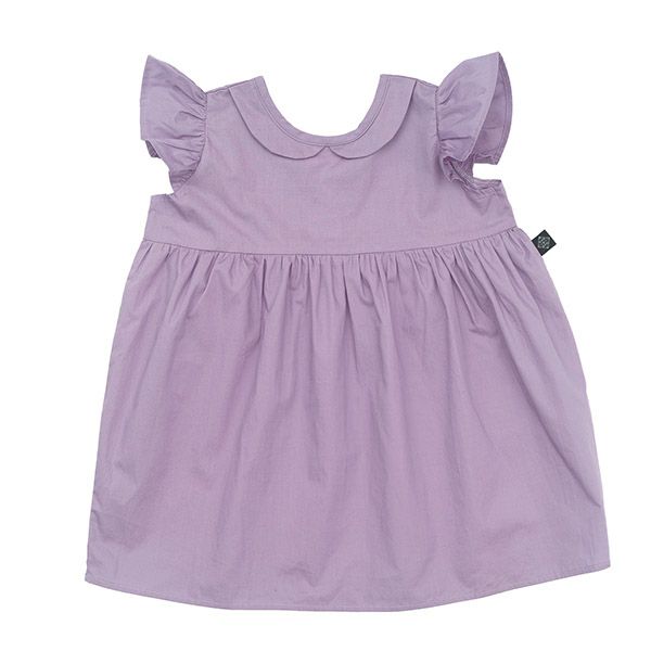 オーガニックコットン キッズフリル袖ドレス Aria
