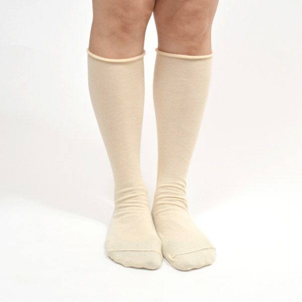 オーガニックコットン100％ 裏糸・ゴムなしソックス