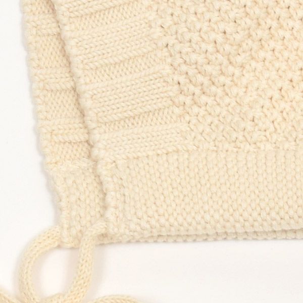 オーガニックコットン ベビーボンネット