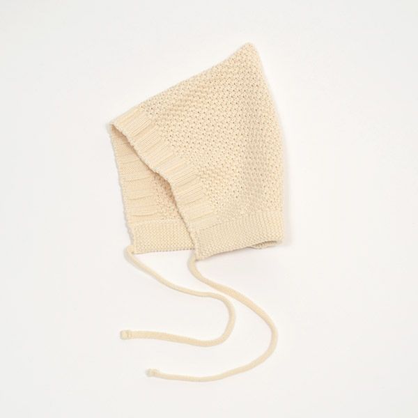 オーガニックコットン ベビーボンネット