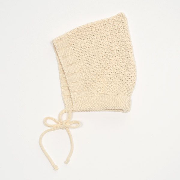 オーガニックコットン ベビーボンネット