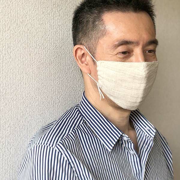 オーガニックコットン＆リネン立体ガーゼマスク